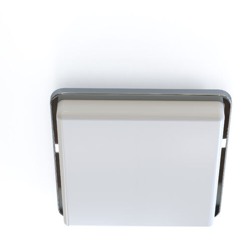 Plafonnier Nowodvorski Tahoe blanc/chrome 25 cm E27 IP44