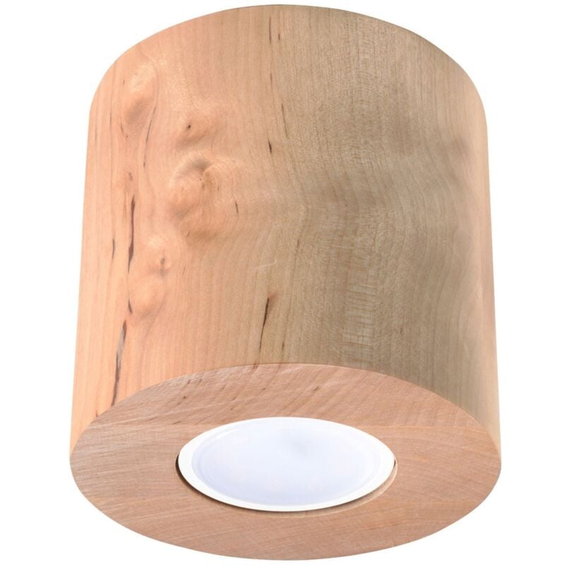 Plafonnier Orbitum bois naturel