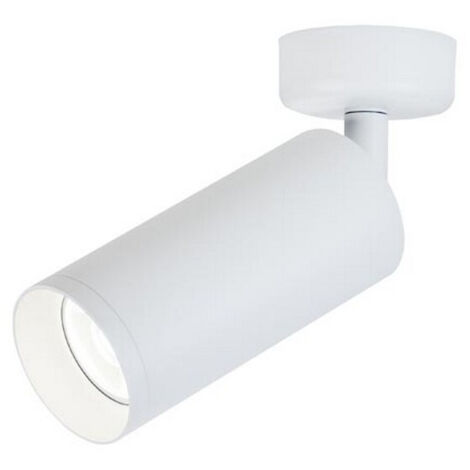 Plafonnier Orientable D60 Pour Ampoule LED GU10 Blanc Mat ZAMBELIS S054