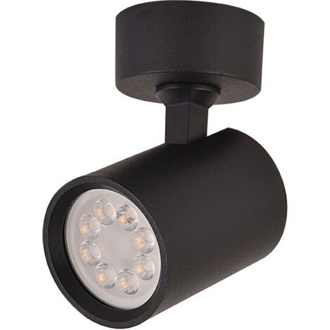 Plafonnier Orientable D60 Pour Ampoule LED GU10 Noir Mat ZAMBELIS S104