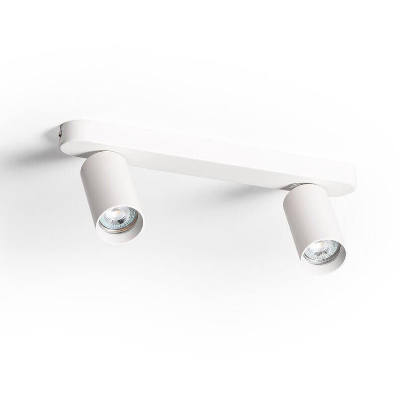 Plafonnier Orientable Emir 2 Spots Blanc