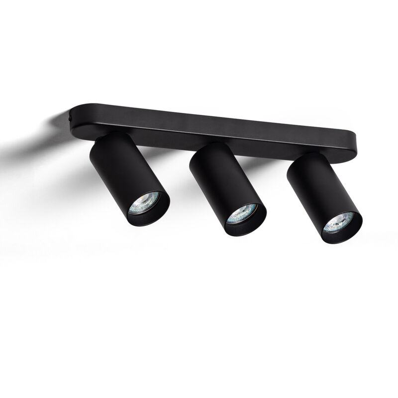 Plafonnier Orientable Emir 3 Spots Noir