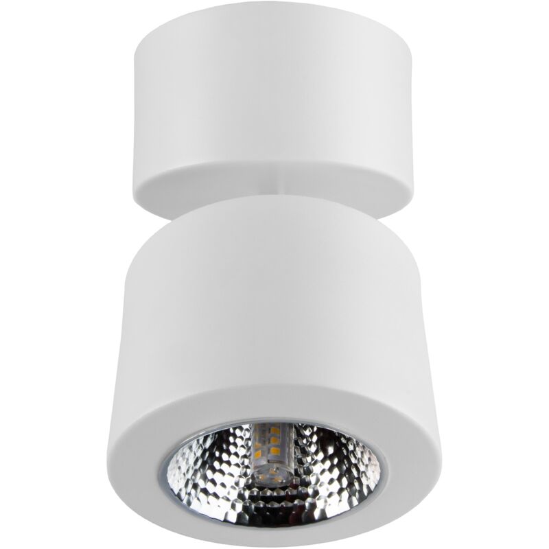 Plafonnier orientable SEI Spot, blanc mat G9