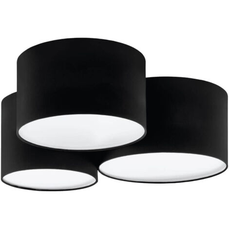 Plafonnier Pastore 2 Noir, Blanc L: 61 B: 49.5 H: 25.5cm Dimmable