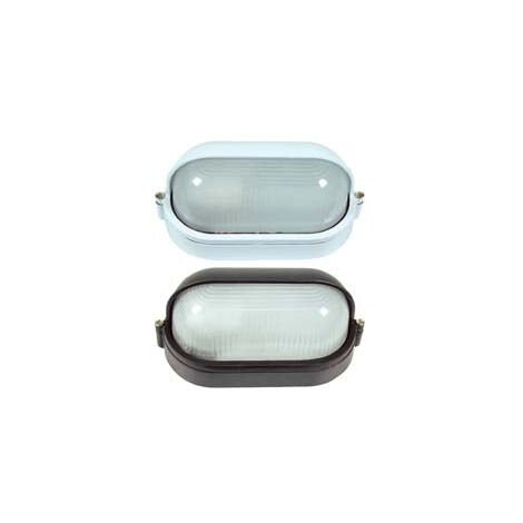 Plafonnier Paupière Extérieur en Aluminium - 60w IP54 mm.210x105x110h. blanc