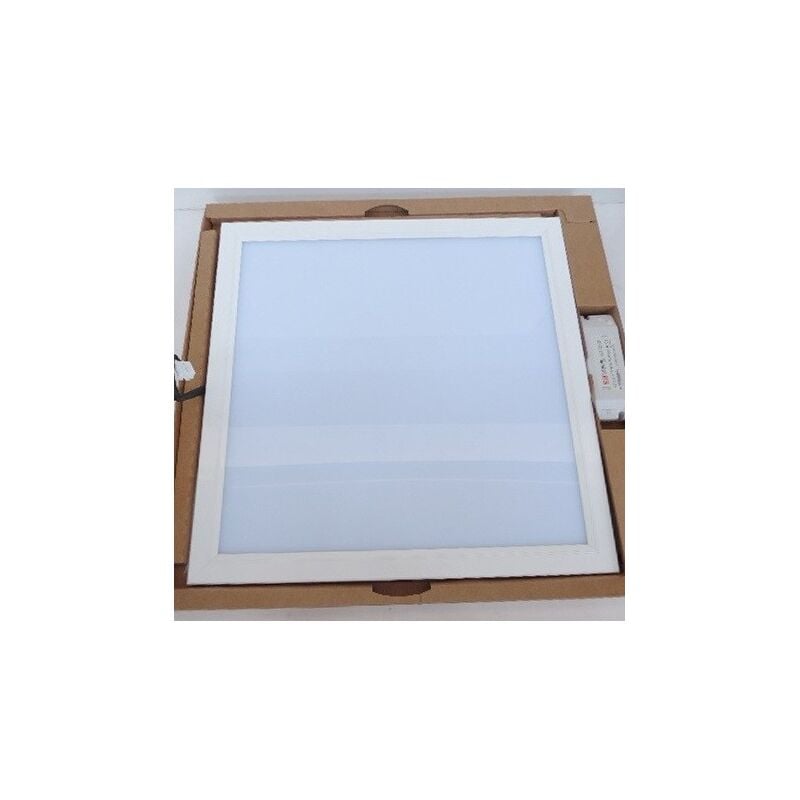 Plafonnier encastré led 57W pavé 600X600mm blanc 4000K 3381lm non-dimmable driver 230V IK07 IP40 pureled Trajectoire 003384
