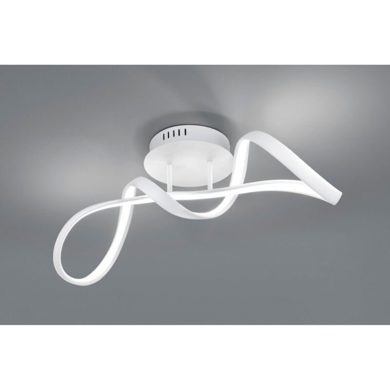 Iperbriko - Plafonnier Perugia Design Bow Blanc Led Dimmer 4000k Trio Lighting