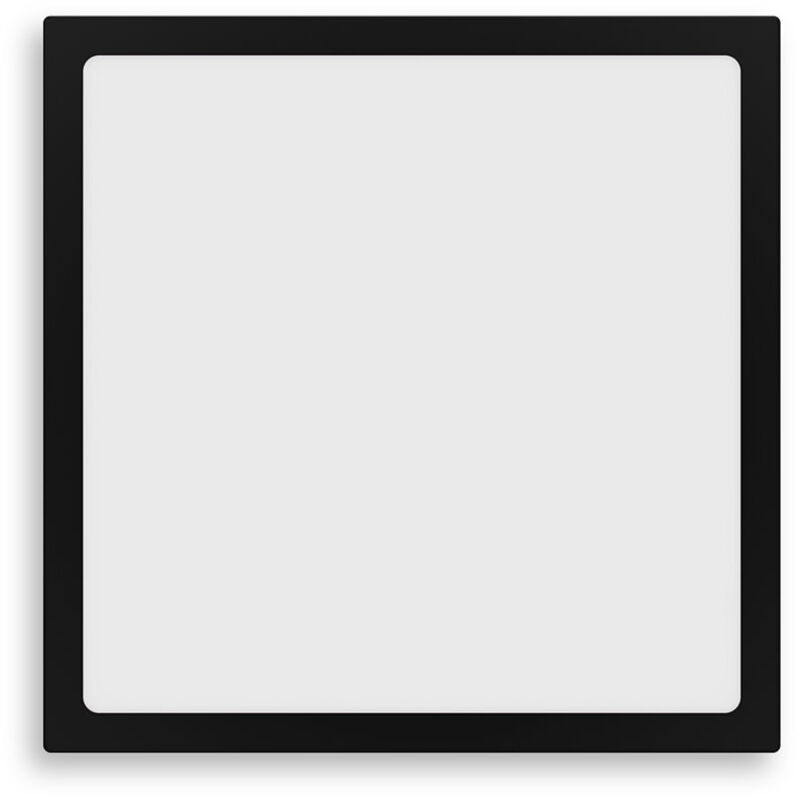 Philips Plafonnier LED SLIM SURFACE, carré, 20W, Noir, 3x29x29, 2700K, 1900 lumen