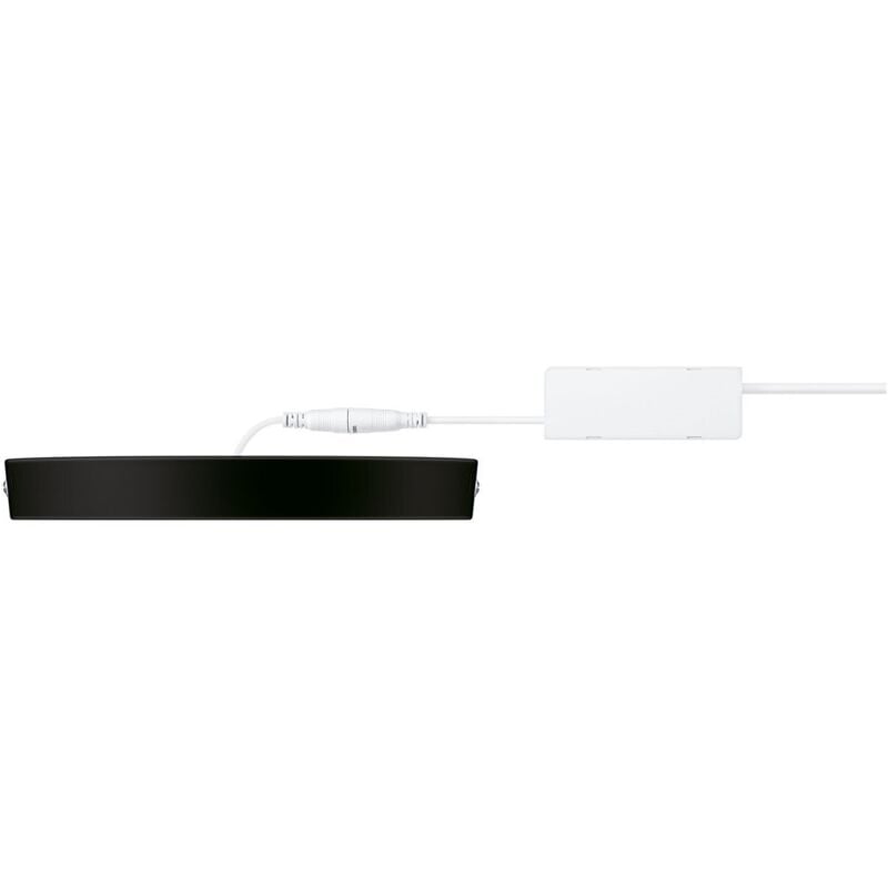Philips - Plafonnier led slim surface, rond, 20W, Noir, 3x29x29, 2700K, 1900 lumen