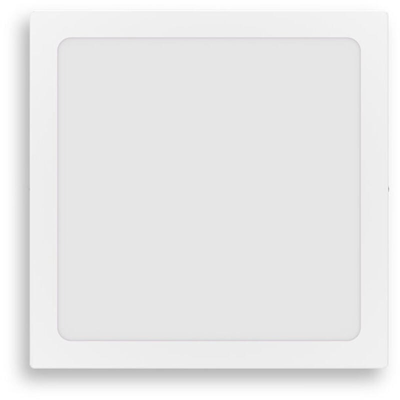 Philips - Plafonnier led slim surface, carré, 12W, Blanc, 3x21x21, 2700K, 1200 lumen