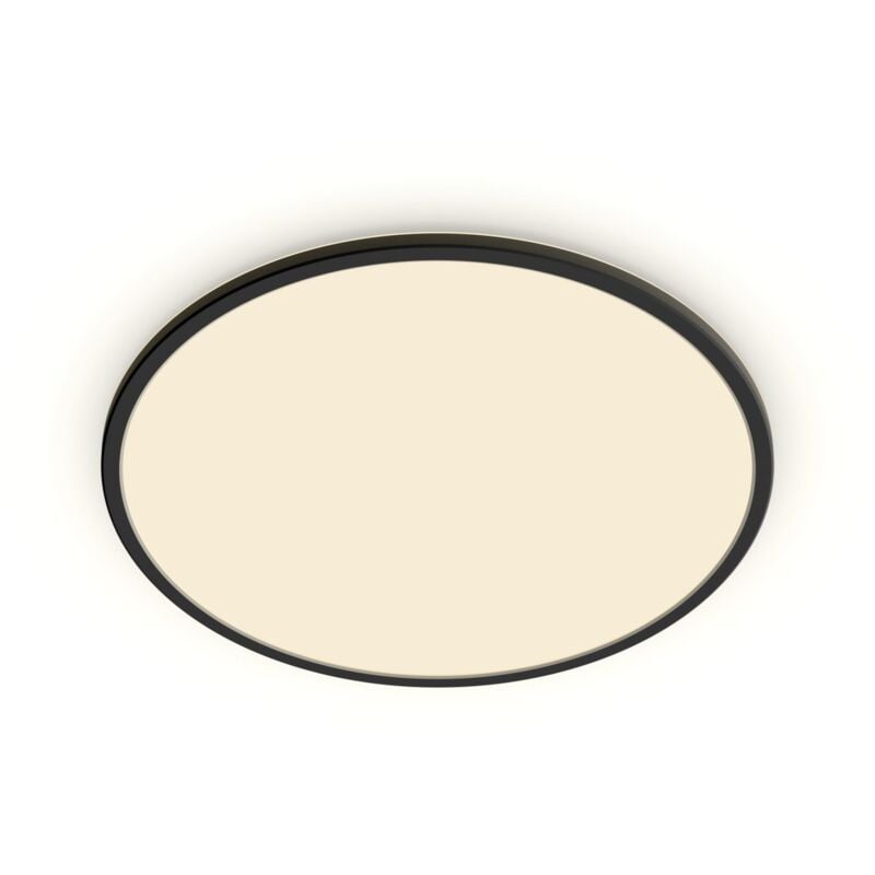 Philips - plafonnier led superslim, sceneswitch 3 réglages d'intensité, 22W, rond, noir by signify 8719514327085