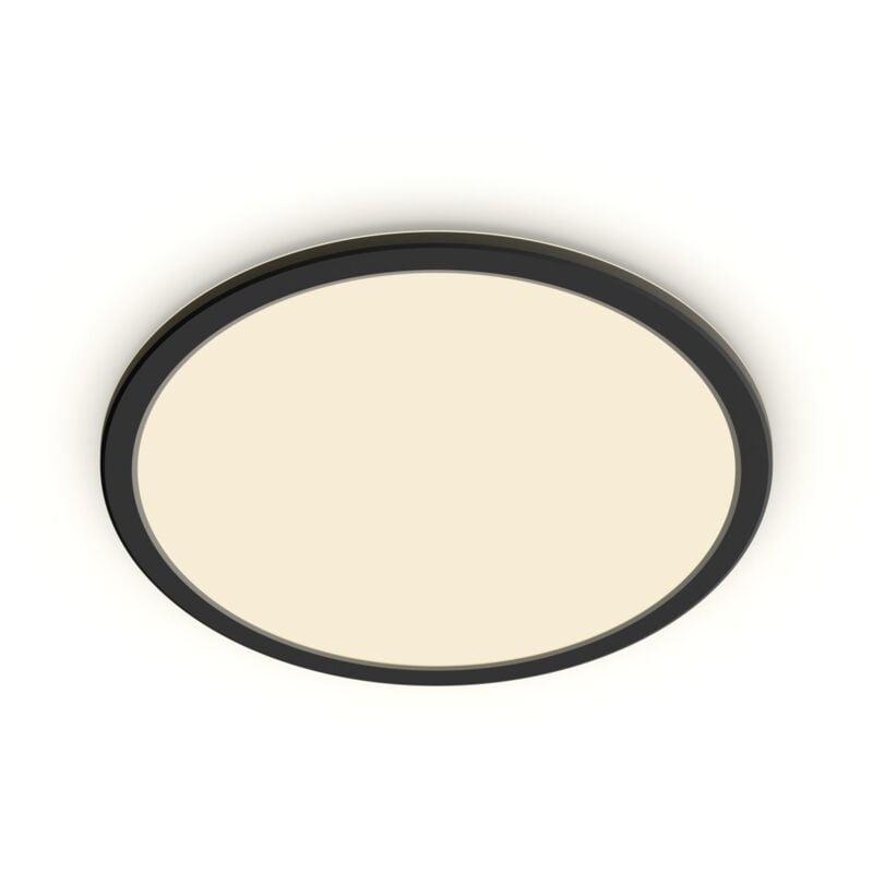 Philips - plafonnier led superslim, sceneswitch 3 réglages d'intensité, 15W, rond, noir by signify 8719514327207