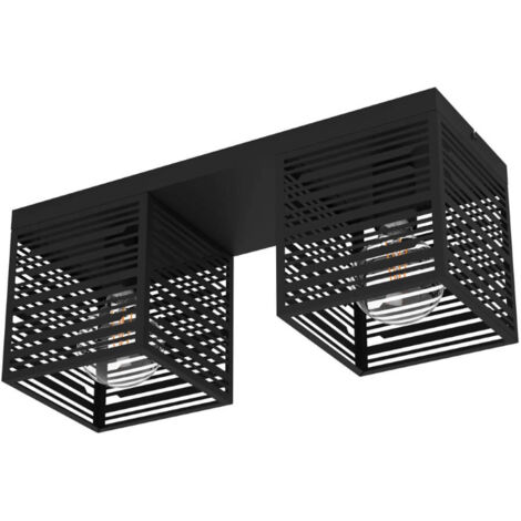 Plafonnier Pieditas E27 2x40w L: 51,5 cm B: 18 cm H: 20,5 cm Dimmable