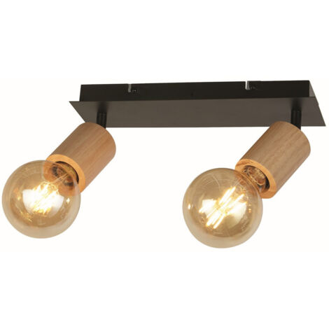 Plafonnier plafonnier en acier spot orientable luminaire de salon