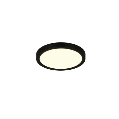 Plafonnier plafonnier fonction mémoire métal noir interrupteur variateur D 23 cm