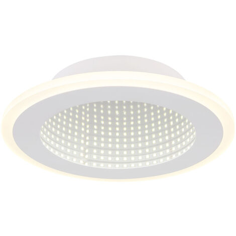 Plafonnier plafonnier lampe de chambre effet 3D lampe de salon blanc mat