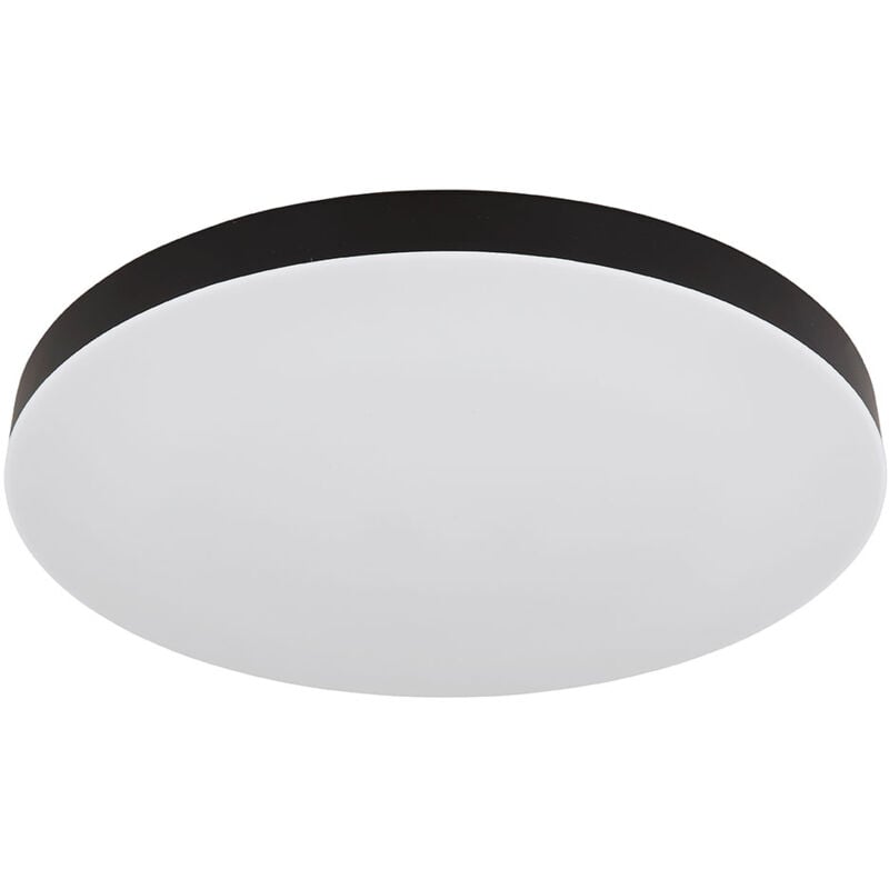 Plafonnier plafonnier lampe de salon noir led lumière du jour d 50 cm