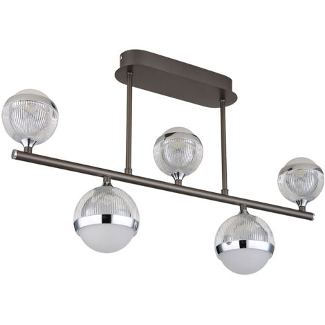 Plafonnier plafonnier lampe de salon télécommande LED L 60 cm dimmable