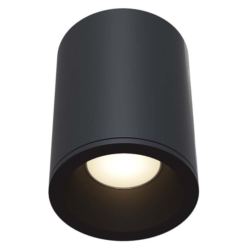 Plafonnier plafonnier plafonnier plafonnier IP65 aluminium noir D 8,5 cm