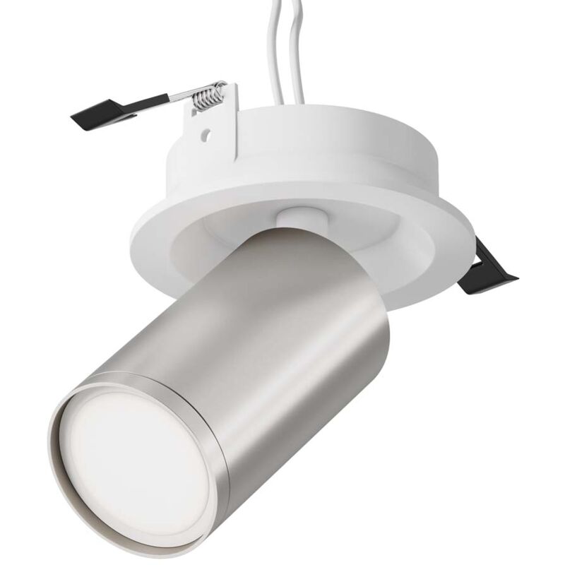Maytoni - Plafonnier plafonnier spot lampe de salon GU10 argent mat réglable