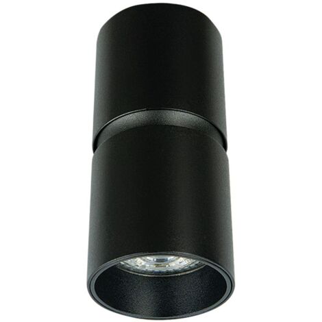 Plafonnier Pour Ampoule LED GU10 Noir Sablé ZAMBELIS S160