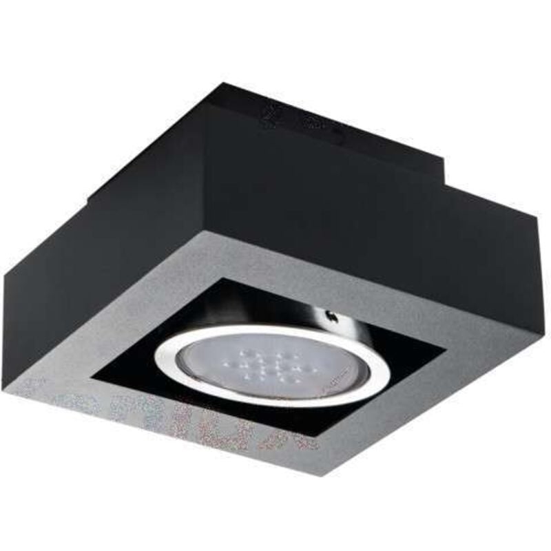 Kanlux - Plafonnier Saillie carré pour 1 ampoule GU10 Noir