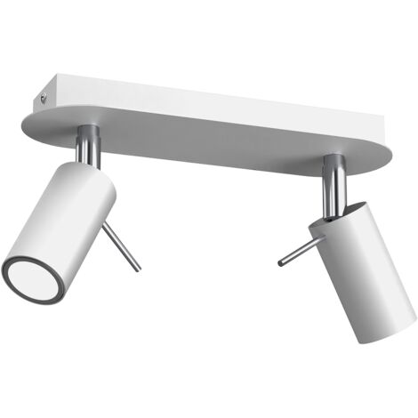 Plafonnier PRESTON BLANC/CHROME 2x mini GU10