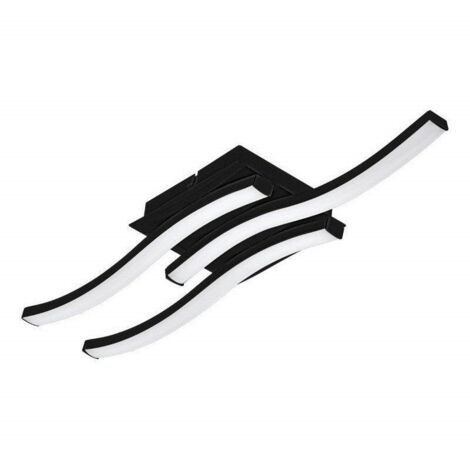 PLAFONNIER PROFILES LED NOIR 3X5.8W 2130 LUM 4000K 43.5x11cm
