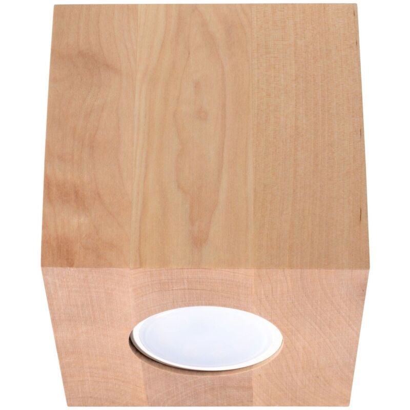 Plafonnier Quasar en bois naturel