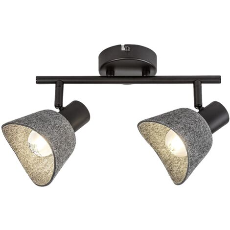 Plafonnier Rabalux Farelia 2xE14 feutre gris orientable