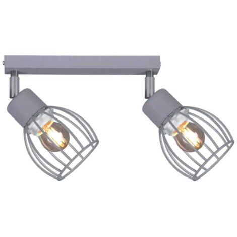 Plafonnier rail gris orientable Kaja MIKA K-4585 E27