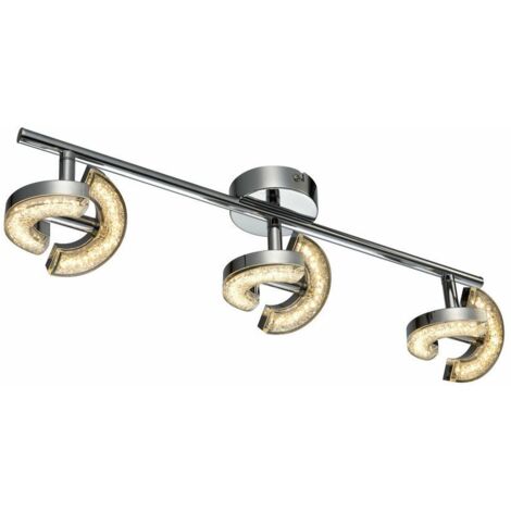 Plafonnier Reality Semic LED 6 spots orientable chromé