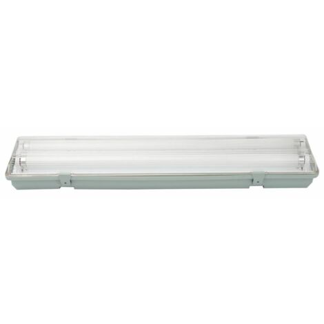 plafonnier Reglette nA on 36 W en thermoplastique blanc IP65