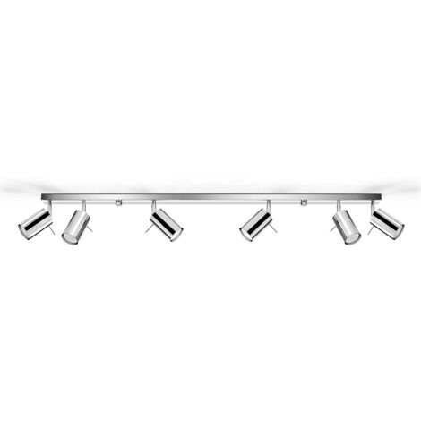 Plafonnier RING 6 spots chromé GU10 Sollux Lighting