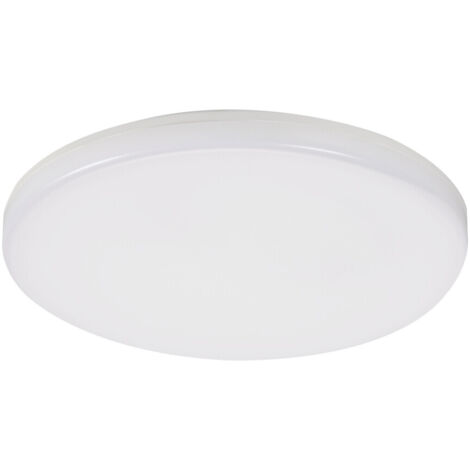 Plafonnier rond 28 cm LED 24W blanc IP54 Miledo Duno