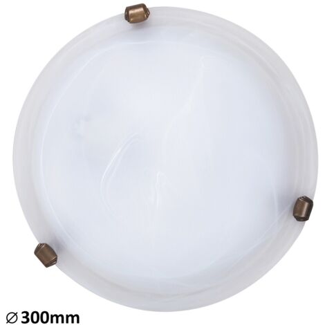Plafonnier rond 30 cm en verre alabastre E27 Rabalux