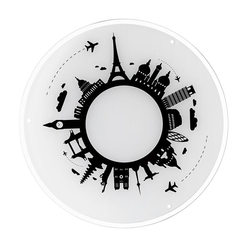 Sulion - Plafonnier rond 3xE27 pour enfants Crystal Monuments