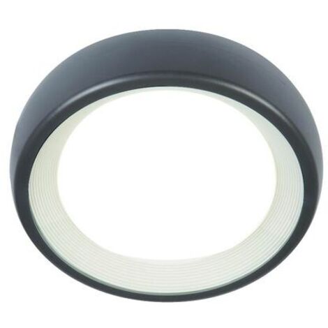 Plafonnier rond 8W Led 4000K graphite ligne loft