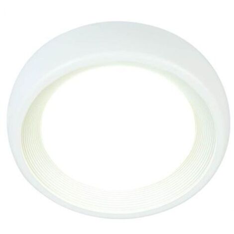 Plafonnier rond 8W Led 4000K ligne loft blanc