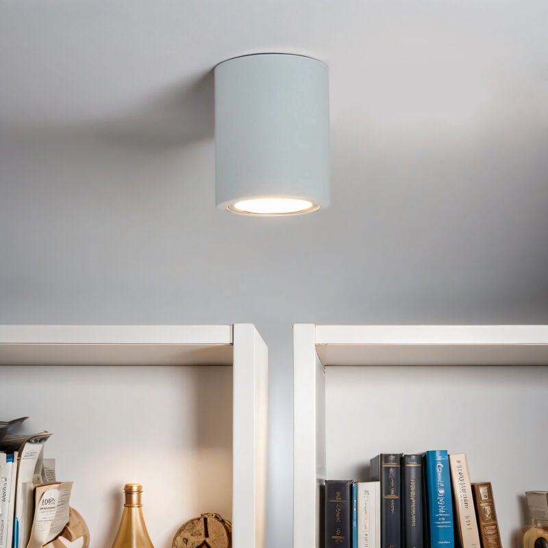 Plafonnier rond downlight round en blanc