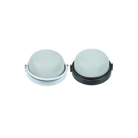 Plafonnier rond en aluminium pour extérieur - 60w IP54 ø mm.180x115h. noir