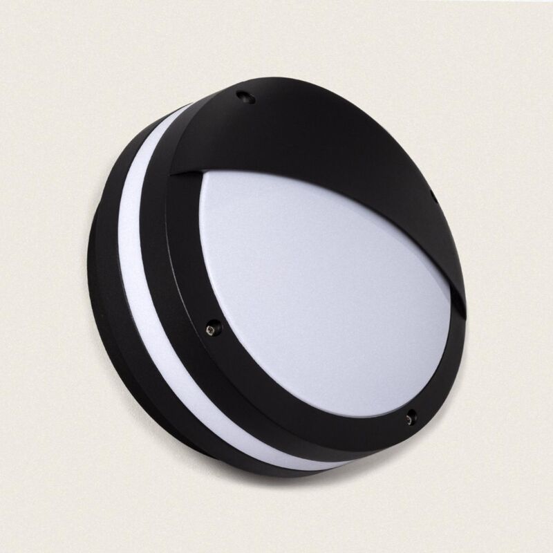 Ledkia - Applique extérieure aluminium Natoli Ø300 mm IP65 Noir