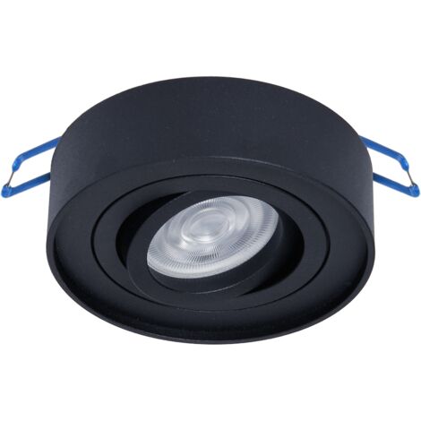 Plafonnier rond noir Nusa
