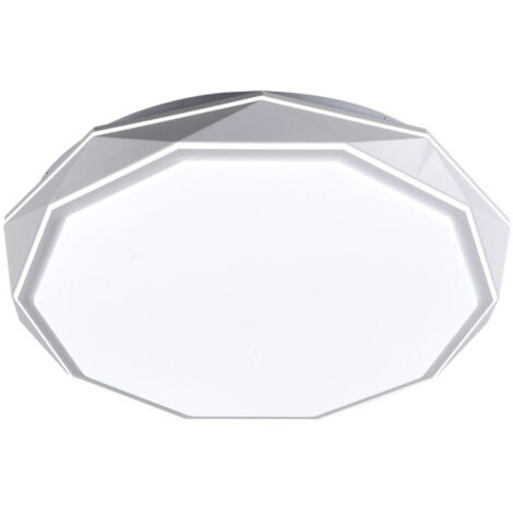Plafonnier rond "Odiel" LED avec télécommande (120 W 3 CCT 10200 lm) IP20 8 x Ø50 x 50 cm of métal et polycarbonate white