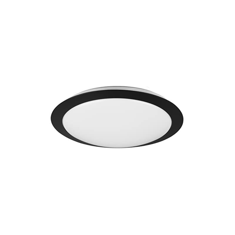 Webmarketpoint plafonnier rond pour salle de bain umberto led 12 w IP44 noir Trio lighting 680310132
