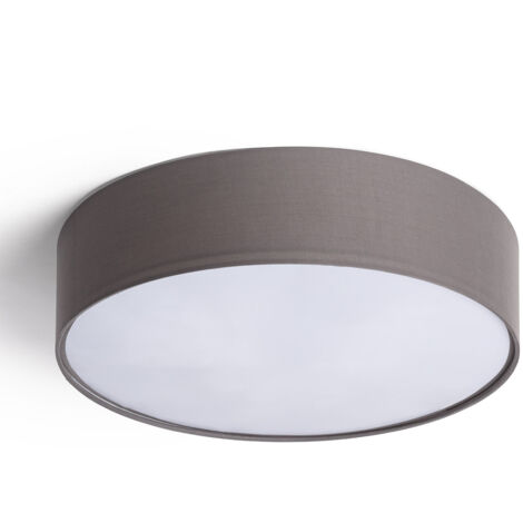 Plafonnier Rond Tissu Ranj Ø500 mm Gris