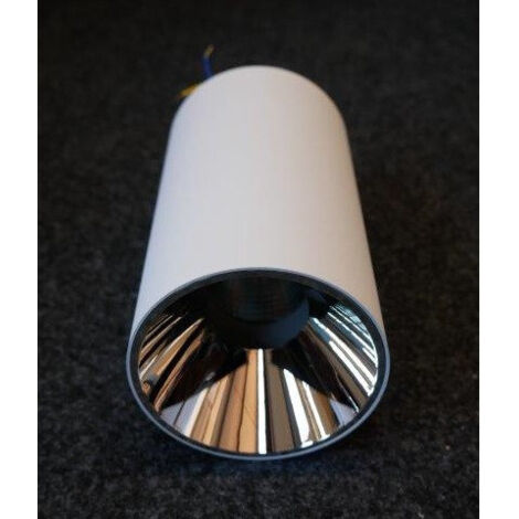 Plafonnier saillie LED 35W blanc Ø 93x166mm 3000K 2730lm 24° alim 230V DC 850mA connexion câble 60mm IP40 LEDASUN