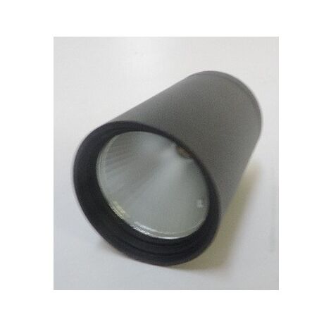 Plafonnier saillie LED 4W anthracite Ø 60mm H95mm 3000K 181lm alim 24V DC (non incl) dimmable 1-10V étanche IP67 BEGA 6500