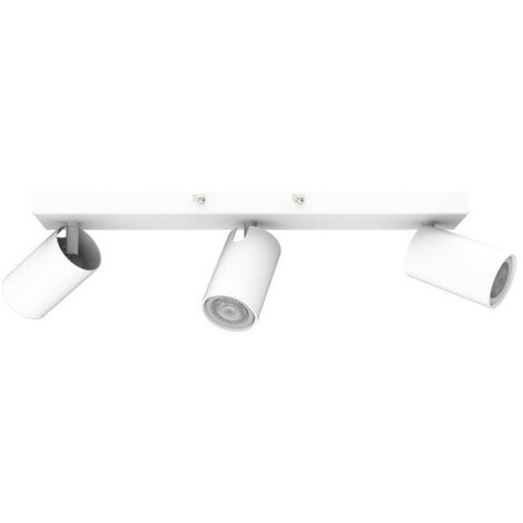 Plafonnier saillie lineaire blanc 442x106x70mm 3 spots orientables douille GU10 (lampe non incl) 230V IK06 IP20 ORION LINE