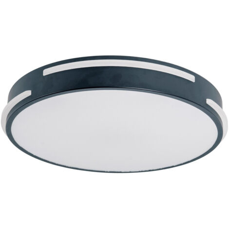 Plafonnier salle à manger avec télécommande noir dimmable CCT LED 40 cm